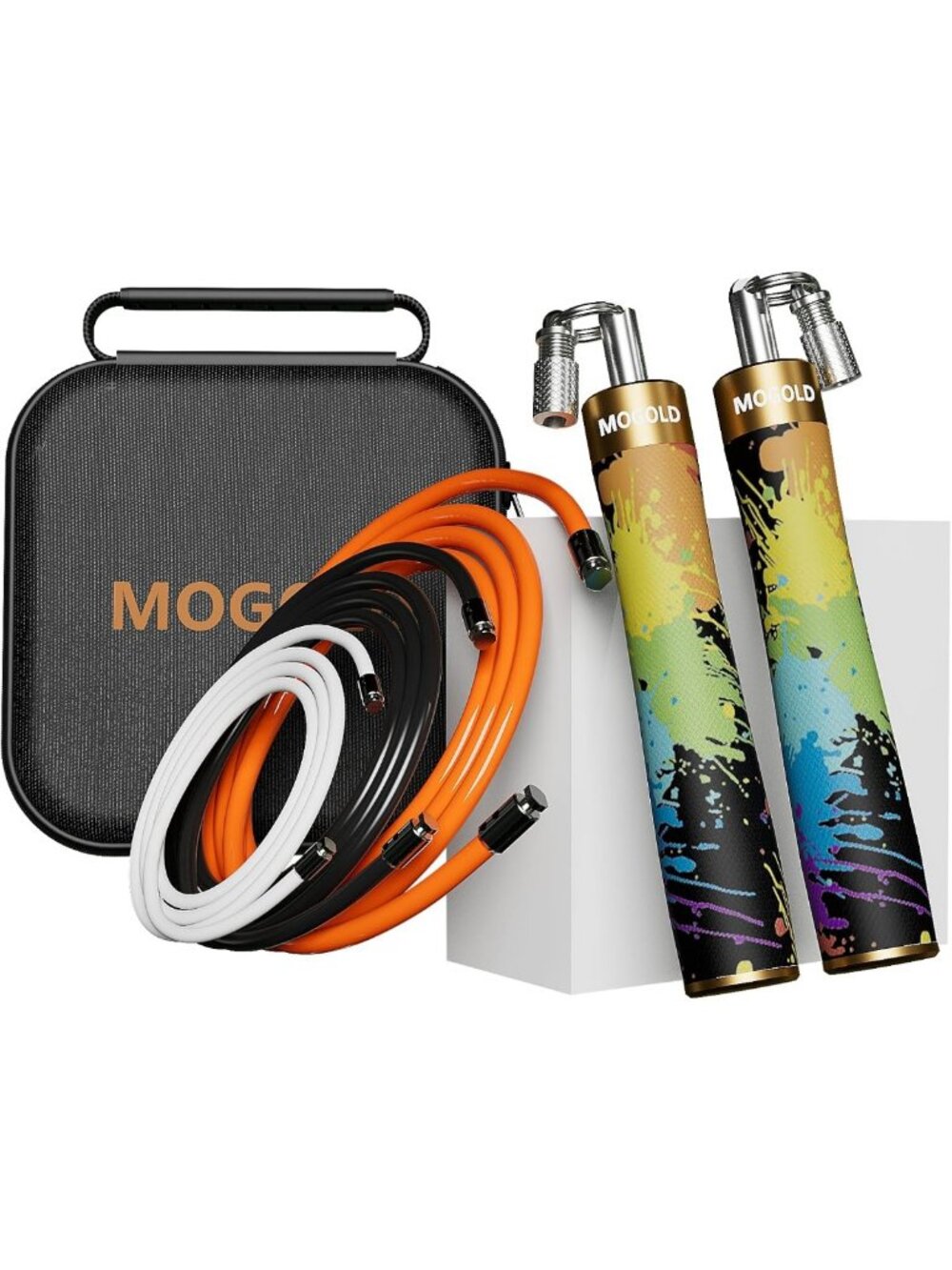 Adjustable Weighted Jump Rope for Fitness - Heavy Skipping Rope with Ergonomic